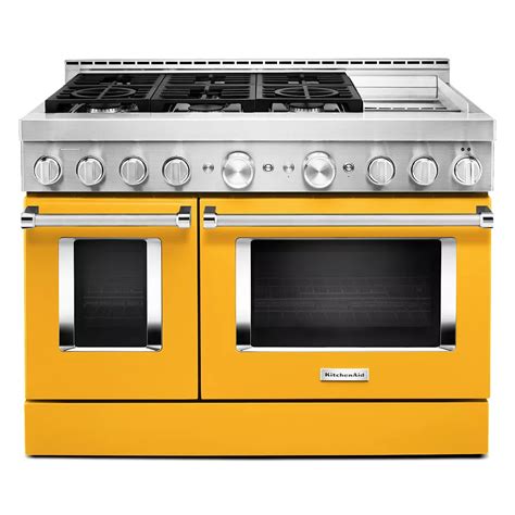 kitchenaid gas stove top yellow flame